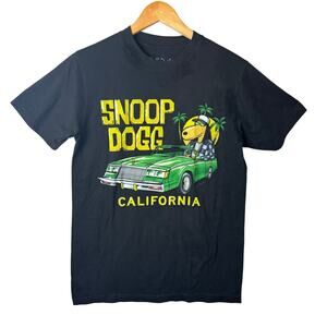 Joe Cool Snoop Dogg California Graphic T-Shirt Mens Small Black Streetwear